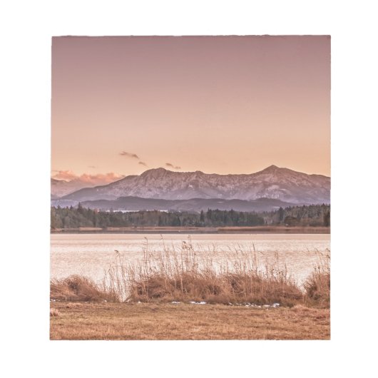 Sunset Osterseen Notizblock (Vorderseite)