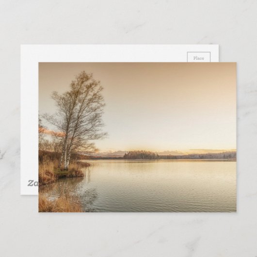 Sunset Osterseen Postkarte (Vorne/Hinten)