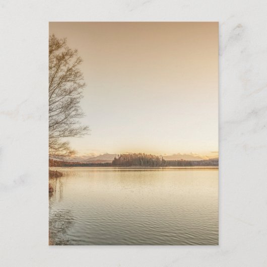 Sunset Osterseen Postkarte (Vorderseite)