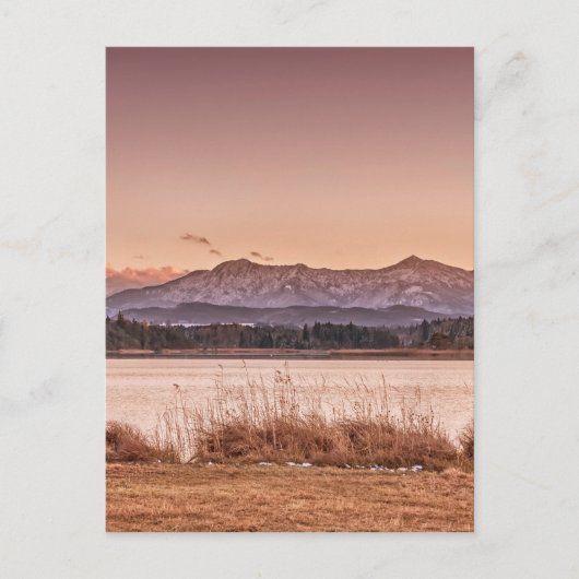 Sunset Osterseen Postkarte (Vorderseite)