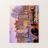 Sunset Over Amsterdam, Niederlande Puzzle (Vertikal)