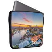 Sunset Over Baltimore, Maryland, USA Laptopschutzhülle (Vorne Rechts)