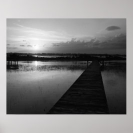 Sunset over Banks Channel Poster