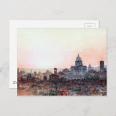 Sunset Over Brescia, Italien Postkarte (Vorne/Hinten)