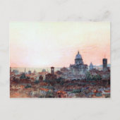 Sunset Over Brescia, Italien Postkarte (Vorderseite)