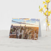 Sunset Over Chicago Karte (Gelbe Blume)