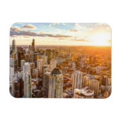 Sunset Over Chicago Magnet (Horizontal)