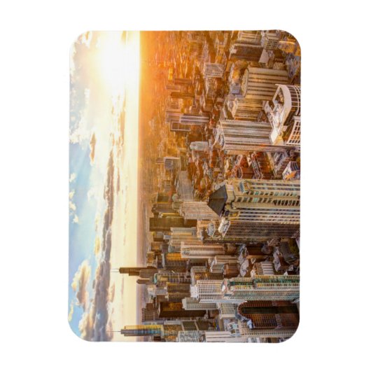 Sunset Over Chicago Magnet (Vertikal)