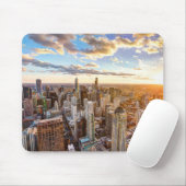 Sunset Over Chicago Mousepad (Mit Mouse)