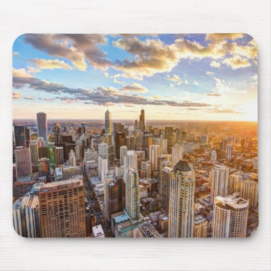 Sunset Over Chicago Mousepad (Vorne)