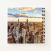 Sunset Over Chicago Notizblock (Rückseite)
