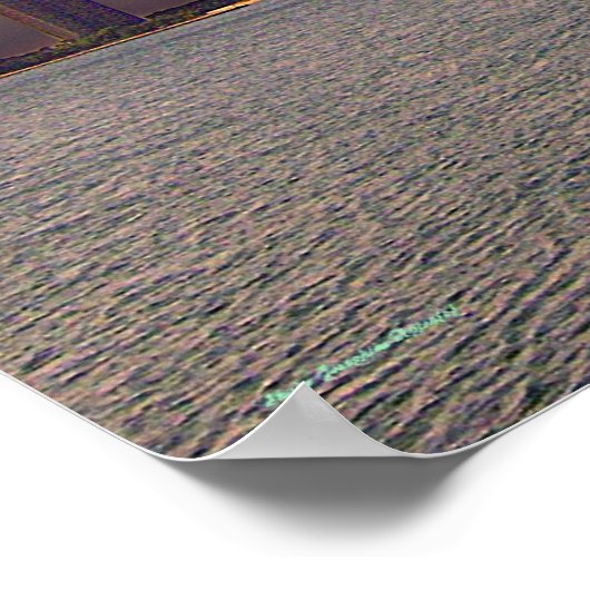 Sunset Over Chicago Poster (Ecke)