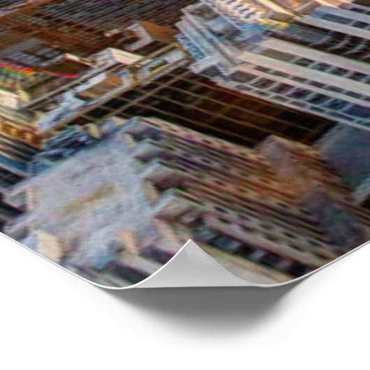 Sunset Over Chicago Poster (Ecke)