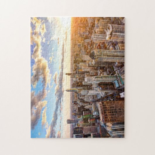 Sunset Over Chicago Puzzle (Vertikal)