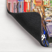 Sunset Over City of Burano, Italien Mousepad (Ecke)