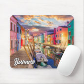 Sunset Over City of Burano, Italien Mousepad (Mit Mouse)