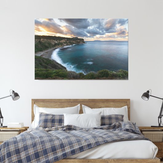 Sunset Over Cliffs, a stunning Leinwanddruck (Insitu (Schlafzimmer))