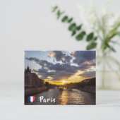 Sunset over Conciergerie - Paris, Frankreich Postkarte (Stehend Vorderseite)