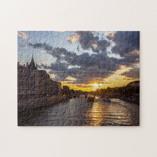 Sunset over Conciergerie - Paris, Frankreich Puzzle (Horizontal)