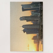 Sunset over Doha, Katar Puzzle (Vertikal)