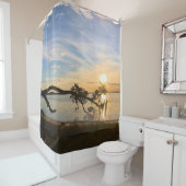 Sunset Over East Bay Duschvorhang (Beispiel)