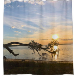 Sunset Over East Bay Duschvorhang