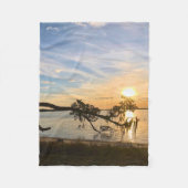 Sunset Over East Bay Fleecedecke (Vorderseite)