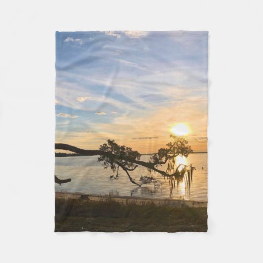 Sunset Over East Bay Fleecedecke (Vorderseite)