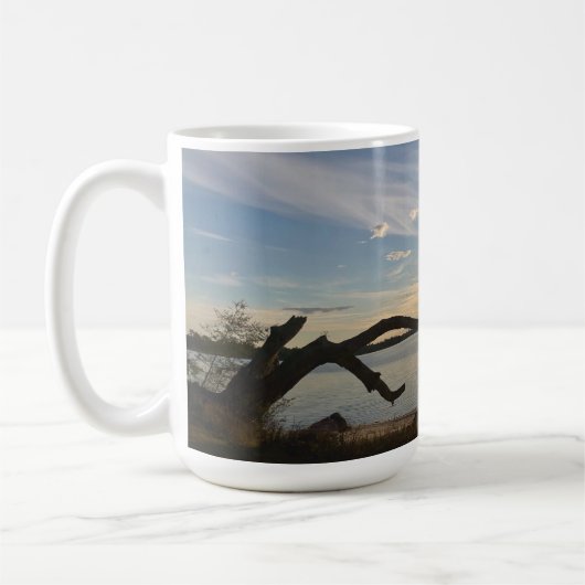 Sunset Over East Bay Kaffeetasse (Links)