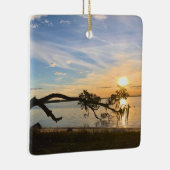 Sunset Over East Bay Keramikornament (Rechts)