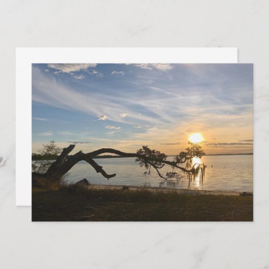 Sunset Over East Bay Mitteilungskarte (Vorne/Hinten)