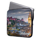 Sunset Over Edinburgh, Schottland, Vereinigtes Kön Laptopschutzhülle (Vorderseite Links)