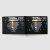 Sunset Over Forest Lake Guest Book Gästebuch (Voll)