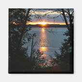 Sunset Over Forest Lake Magnet (Vorne)