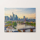 Sunset Over Frankfurt, Deutschland Puzzle (Horizontal)