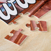 Sunset Over Frankfurt, Deutschland Puzzle (Seite)