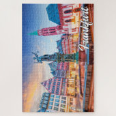 Sunset Over Frankfurt, Deutschland Puzzle (Vertikal)