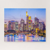 Sunset Over Frankfurt, Deutschland Puzzle (Horizontal)