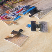 Sunset Over Frankfurt, Deutschland Puzzle (Seite)