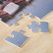 Sunset Over Frankfurt, Deutschland Puzzle (Seite)