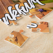 Sunset Over Frankfurt, Deutschland Puzzle (Seite)