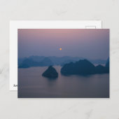 Sunset over Halong Bay - Vietnam, Asien Postkarte (Vorne/Hinten)