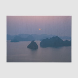 Sunset over Halong Bay - Vietnam, Asien Seidenpapier