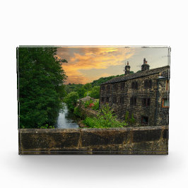 Sunset over Hawksclough Bridge, Mytholmroyd Fotoblock