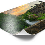 Sunset over Hawksclough Bridge, Mytholmroyd Fotodruck (Ecke)