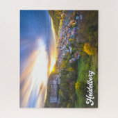 Sunset Over Heidelberg, Deutschland Puzzle (Vertikal)
