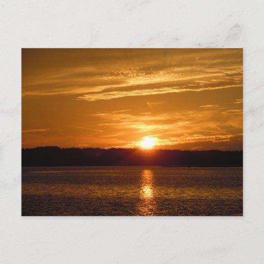 Sunset Over Hilton Postkarte (Vorderseite)