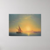 Sunset Over Ischia Leinwanddruck (Vorderseite)