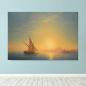 Sunset Over Ischia Leinwanddruck (Insitu (Holzboden))