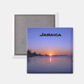 SUNSET OVER JAMAICA MAGNET (Vorderseite/Rückseite)